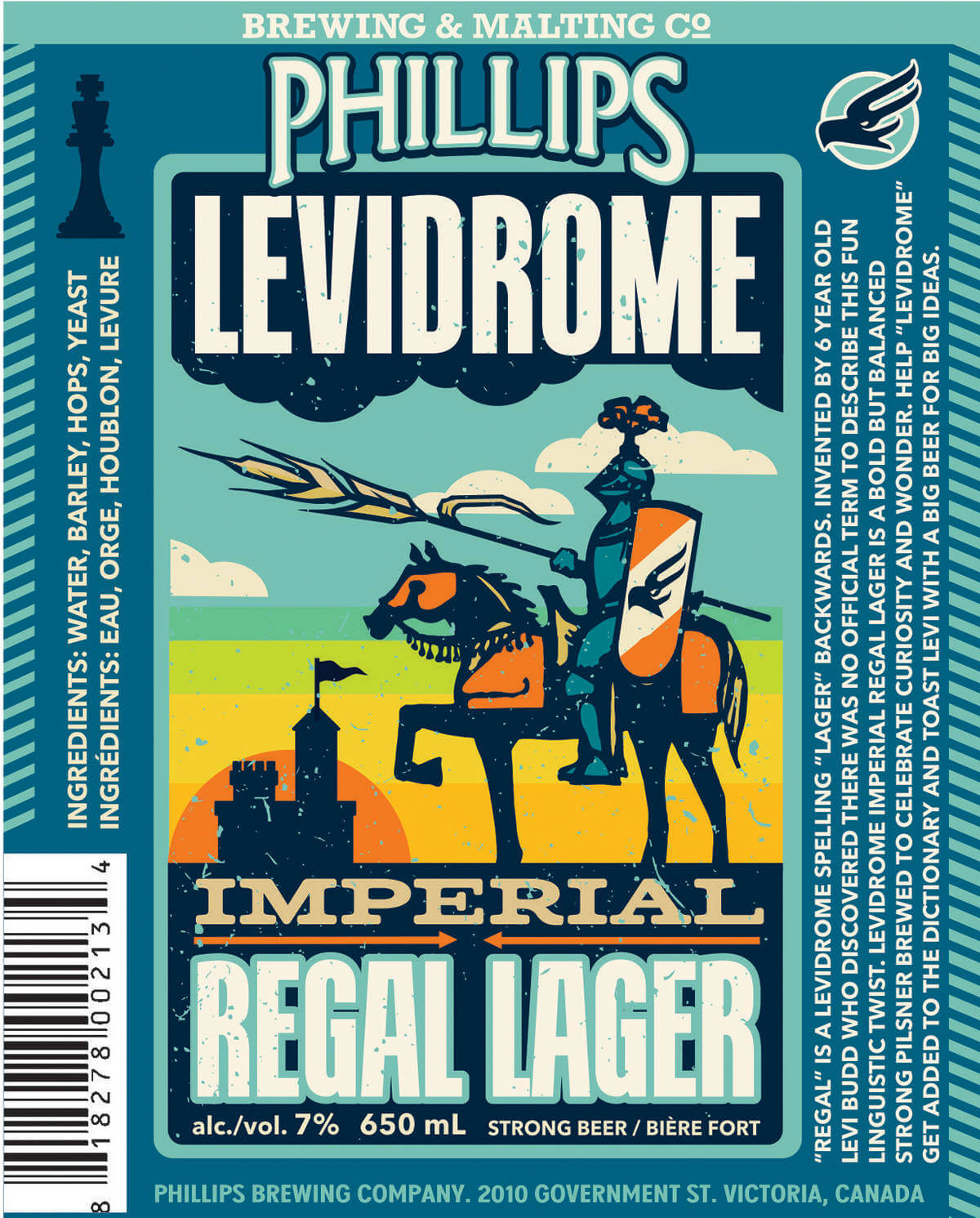 Phillips Levidrome Lager Regal Label